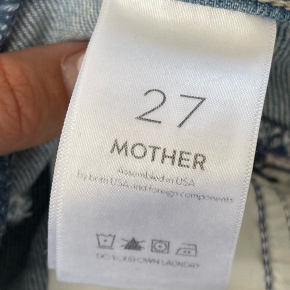 MOTHER Superior The Pleated Poplar Leg Jeans Straight Leg Size 27 - Picture 7 of 10